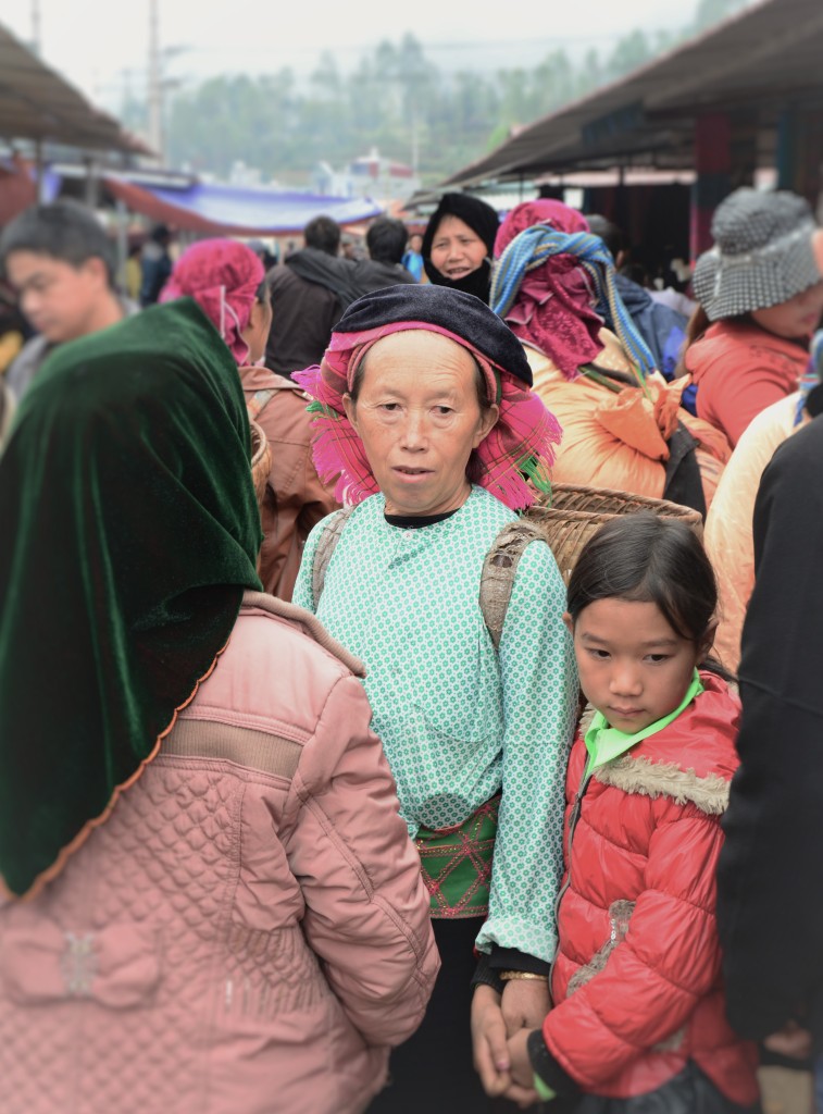 Ethnic groups at Dong Van market