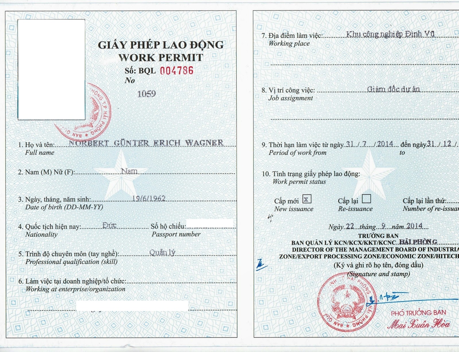 vietnam work permit